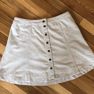 Size 8 Fax-Suede Mini Skirt